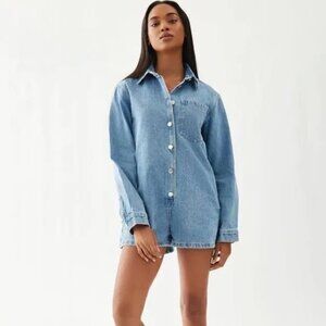 NEW Parke Long Sleeve Denim Romper
